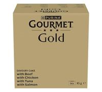 96 latas x 85 g Gourmet Gold Tartelette Varios Sabores lata para gatos