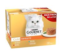 Purina Gourmet Gold 96 x 85 g - Jumbopack - Tartelette: Buey, pollo, atún y ternera