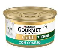 Purina Lata Para Gatos Gourmet Gold Terrine Conejo Pack 24 X 85 Gr