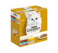 Purina Gourmet Gold Surtido Doble Placer Gato Latas 8 x 85 gr