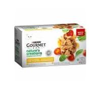Gourmet húmedo gato nature creations pollo y pavo 4x85 gr