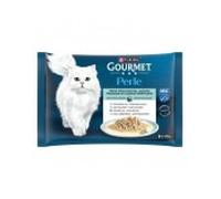 Gourmet húmedo gato perle trocitos del océano 4x85 gr