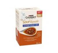 Gourmet húmedo gato sopa royale salmón 6x45 gr