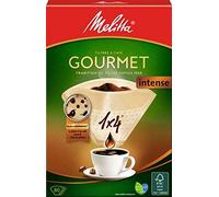 Melitta - Filtros de café, tamaño 1 x 4, para cafetera de filtro, gourmet intenso, color marrón