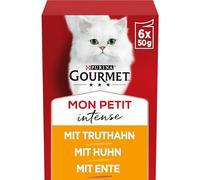 Gourmet Purina Comida para Gatos Adultos Mon Petit, 8 Unidades (8 x 6 x 50 g)