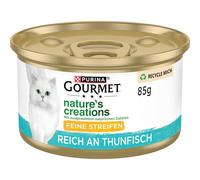 Gourmet Nature's Creation Comida húmeda para Gatos en Jalea Natural, atún, Paquete de 12 Unidades (12 x 85 g)