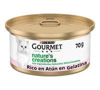 Gourmet Nature's Creation Láminas Atún y Gambas 70 g Para Gatos