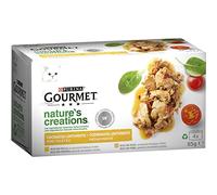 GOURMET Nature's Creations comida húmeda para gatos con pollo y pavo 4 latas 85 g
