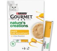 Gourmet Nature's Creations Puré para gatos - Pollo y calabaza - Cantidad: 5 x 10 g