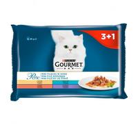 GOURMET Perle alimento para gatos adultos Mini Filetes en salsa 4x85g