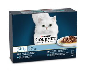 Gourmet Perle Duetos del mar - Alimento húmedo para gato - Cantidad: 8 x 85 g