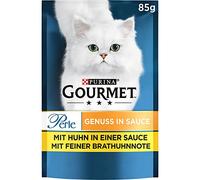 Gourmet Perle Genuss in Sauce Comida húmeda para Gatos, con Pollo, 26 Unidades (26 x 85 g)