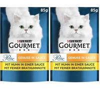 Gourmet Perle Genuss in Sauce Comida húmeda para Gatos, con Pollo, 26 Unidades (26 x 85 g) (Paquete de 2)