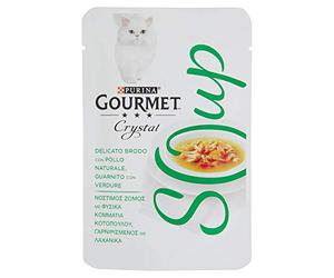 Gourmet Purina Crystal Alimeto Complementario para Gatos Soup, 40 g