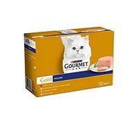 Gourmet Purina Mousse Comida Húmeda Para Gatos, diferentes sabores - 12 Paquetes de 4 x 85 gr - Total: 4080 gr