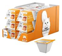 Gourmet PURINA Revelations Gasa de Pollo con Relleno de Salsa - 4 x 57 g - Porciones de Comida para Gatos Adultos - Juego de 6