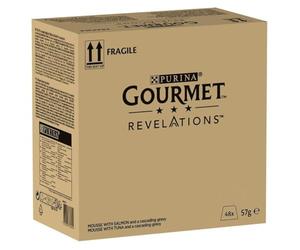 Gourmet Revelations Mousse con Salsa Salmón y Atún comida húmeda gato