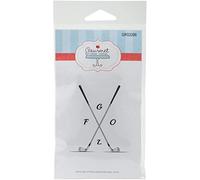 Gourmet Sellos de Goma Papá de Palos de Golf Sellos para Estampado, acrílico, Multicolor, 3.375-inch X 6.75-Inch, 2 Piezas