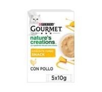 Gourmet snack gato puré con pollo y calabaza