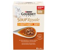 Gourmet Soup Royale Pienso para gatos adultos con pollo, pavo y ternera 6 x 45 g