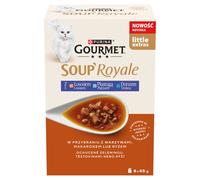 Gourmet Soup Royale Pienso para gatos adultos con salmón, platija y bacalao 6 x 45 g
