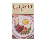 Gourmet Tarot Deck, Fortune Adivination Cards, 78-Card Set Design, Artistic Culinary Theme, Ideal para Beginners Professionals, Tabletop Reading Game Spiritual Practice Tool