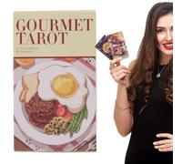 Gourmet Tarot - Tarot portátil Oracle Deck | Mesa completa en inglés | Oracle psicológico | Moderno para orientación espiritual y principiantes