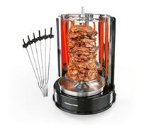 GOURMETmaxx 05914 - Asador brocheta con pincho giratorio, 1400 W