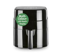 GOURMETmaxx Airfryer Freidora de aire caliente, 4,5 l, 1400 W, con pantalla a color digital, temporizador, apagado automático y protección contra sobrecalentamiento, accesorios aptos para lavavajillas