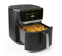 GOURMETmaxx AirGenius Freidora de aire caliente, 7,5 l, freidora con & 7 programas, mini horno, freír bajo en grasa para máx. 7 personas, freidora de aire caliente con pantalla a color