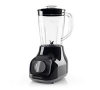 GOURMETmaxx Batidora de base & Smoothie Maker - con 2 velocidades y función Pulse | Mezclador eléctrico con recipiente mezclador de 1 L y 4 cuchillas de acero inoxidable | Diseño compacto [22.000 rpm]