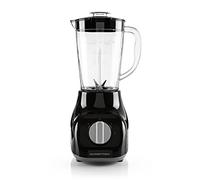 GOURMETmaxx Batidora de base & Smoothie Maker - con 2 velocidades y función Pulse | Mezclador eléctrico con recipiente mezclador de 1 L y 4 cuchillas de acero inoxidable | Diseño compacto [22.000 rpm]