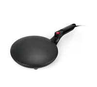 GOURMETmaxx Crêpes Maker incluye plato de masa, sartén eléctrica para panqueques con 750 W, sartén para panqueques de 20 cm de diámetro, mango táctil fresco