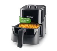 GOURMETmaxx Freidora de aire caliente, 3,2 L, 1300 W, negra, mecánica con temporizador y regulador de temperatura, compacta para freír, asar, asar y calentar bajo en grasa