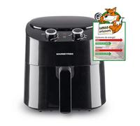 GOURMETmaxx Freidora de aire caliente, 4,5 litros, airfryer con 8 programas, ideal para cocinar especialmente bajo en grasa, asar o hornear sin aceite, con pantalla LCD, temporizador y función de