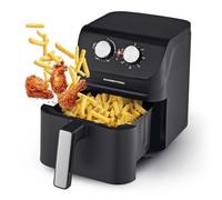 GOURMETmaxx Freidora de aire caliente 4L | Combinación inteligente de horno de aire caliente, parrilla & freidora | Freír, asar, asar, asar, etc. | Preparación que ahorra energía