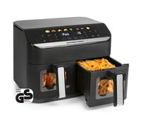 GOURMETmaxx Freidora de aire caliente Doble Cámara Dual Airfyer Doppelkorb