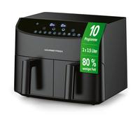 GOURMETmaxx Freidora de Aire Caliente Twin Dual Airfryer Doble Freidora 2x 3....