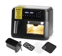 GOURMETmaxx Freidora De Aire Horno Parrilla Deshidratador 4-en-1 2400W