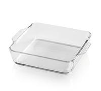 GOURMETmaxx Fuente para freidora de aire caliente y horno - 800 ml | Molde rectangular de vidrio de borosilicato | Fuente pequeña para preparar, cocinar y servir | Para la freidora de aire y horneado