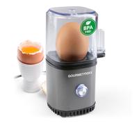 GOURMETmaxx Hervidor de huevos para 1 huevo | Hervidor de huevos con pincho para huevos en el vaso medidor | 3 grados de cocción para su huevera | Diseño de tamaño pequeño - piezas lavables en el