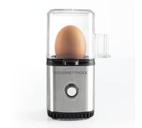 GOURMETmaxx Hervidor de huevos de diseño para 1 huevo | Hervidor de huevos compacto | Hervidor de huevos con perforador de huevos, vaso medidor y señal acústica | 3 grados de dureza