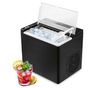 GOURMETmaxx Máquina para hacer cubitos de hielo de 150 W para camping & Co. - No requiere conexión de agua | Máquina de cubitos de hielo para casa | Máquina para cubitos de hielo con recipiente