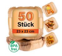 GOURMETMAXX Moldes De Papel Freidora De Aire Caliente Set De 50 Moldes
