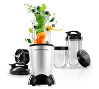 GOURMETmaxx Mr. Magic Power Pro Mixer 400 vatios | Batidora de batidos con tapa para llevar | Batidora de vaso con cubeta y tapa | Batidora con kit de accesorios L para batidos, etc.