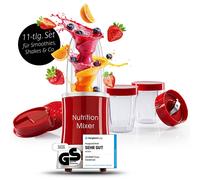 GOURMETmaxx Nutrición Mixer Acero Inox Smoothie Maker Set Incl. Taza & con Tapa