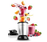 GOURMETmaxx Nutrition Batidora Preparadora de Batidos - 4 Uds. | Jarra Grande de 700 ml Con Tapa Para Llevar | 22.000 rpm | Robot de Cocina Para Smoothies y Más