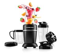 GOURMETmaxx Nutrition Mixer 1000W | Batidora de batidora con tapa para llevar | Batidora con vaso mezclador y tapa fresca, ideal para almacenamiento | Blender con kit de accesorios L para