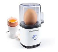 GOURMETmaxx - Olla de huevos para 1 huevo | Calentador de huevos con brocas de huevo en un vaso dosificador | Cocoter de huevo - 3 niveles de dureza para su huevera | Pequeña olla de huevos de diseño
