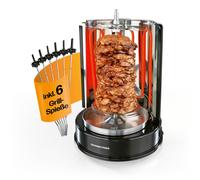 Gourmetmaxx Parrilla de kebab Electro Pollo Giratorio Gyros Pica Vertical